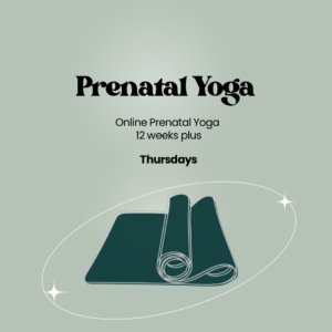 Prenatal Yoga Online (12 weeks plus) - 6 weekly Online Sessions